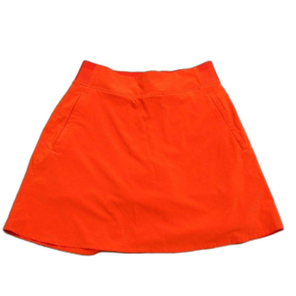 Athleta Orange Athletic Skirt Built-In Shorts Size 0 Tennis Golf Running